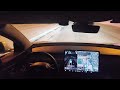 Tesla Full Self Driving (FSD) version 12.3 in a snowstorm.