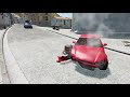 Cars vs Bollards #2 ― BeamNG.drive Crashes