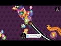 Woarmzone. io 🐍snack (RAY) slither top 10 player || The snake ate a lot of food 🍕🍔 @VSBoy420