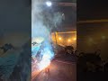 Welding inside a water tower with 6010.