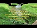 Be still before the Lord • Spoken and written text of the Bible with background music