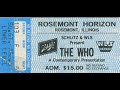 WLS - live report of The Who concert, Rosemont Horizon, Oct 6 1982