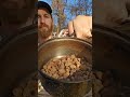 How to eat acorns - hot leaching method by boiling the tannic acid out