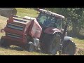 Harvesting hay on a slope, 3x Case IH, 2x John Deere, 2x Pöttinger, New Holland, Krone & Lely