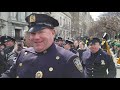 NYPD Emerald Society Pipes & Drums at the 2019 Saint Patrick's Day Parade