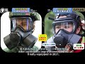 After relocating to Taiwan, how many types of gas masks has the National Army used?