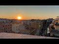 Watching the sunrise in Roma. Timelapse.