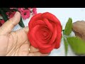 How to make rose flower very easy