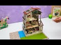 Adding A NEW 3-STORY Miniature Wooden House To Our Collection!