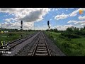 Cab Ride Novska - Tovarnik (Novska–Tovarnik Railway - M104, Croatia) train driver's view 4K