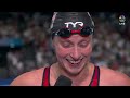 Katie Ledecky Wins Gold With Over 10 Second Lead and Sets New Olympic Record | Paris Olympics