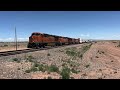 Railfanning in Highland Meadows and Los Lunas NM w/ friendly crews and mid dpu’s.