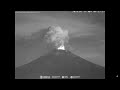 July 15, 2023, ~ Eruption, Two Cameras ~ Popocatepetl Volcano, Mexico ~ 04:24 MDT