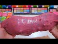 Rainbow Slime making!! Mixing makeup, glitter to make slimee #asmr #satisfying #slimeslime