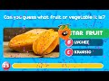 🍎🍉 Guess the Name of the Fruit or Vegetable 🤔🧠 Guess the Fruit Quiz