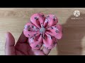 How To Make Fabric Flower | Hand Embroidery Design | Cloth Flower Making | Amazing Fabric Art