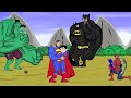 MONSTER RADIATION vs HULK, SPIDERMAN, SUPERMAN, BATMAN, FLASH: Returning from the Dead SECRET- FUNNY