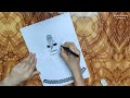 Crown Girl Drawing by Muna Drawing Academy | How to Draw Crown Girl Easily with Muna Drawing Academy