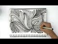Zentangle art || Zentangle art for beginners || Zendoodle || Zentangle patterns || Doodle patterns