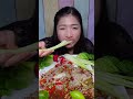 Giant Red Shrimp & Blue Egg Prawn Noodle Salad, Very Delicious