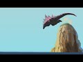 Fearsome evolved godzilla jumps (Animation)