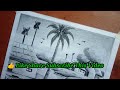 How to Draw Village Scenery with Pencil/easy Village Scenery drawing with pencil/Gramer Drisso draw