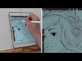 How I Draw LINEART Tutorial and Process in PROCREATE
