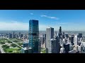 4K Drone Climbs 1,000 feet from Chicago River to the top of St Regis Chicago