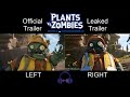 Plants vs. Zombies: Battle for Neighborville - Official & Leaked Trailer Comparison