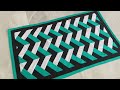 Super cute waves effect 3D patchwork rug. Come learn with step by step