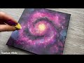 Do you have a dishwasher sponge? Easy way to make an acrylic galaxy painting for beginners