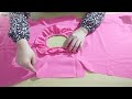 A very simple baby frock design//How to sew a girl's dress WITHOUT PATTERN for BEGINNER tailors