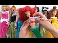 Disney Princess Doll Makeover ~ DIY Miniature Ideas for Barbie - Wig, Dress, Faceup, and More! DIY