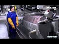 Amazing Big Net Fishing, Trawler Fishing in the Sea - Factory Processing on a Frozen Fishing Boat