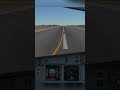 very fast landing at Menorca airport