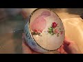 How to Decoupage a Dreamy Glass Bowl * use wrapping paper