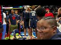I SAT COURTSIDE FOR AN NBA GAME! Watch what happens.