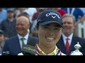 Yuka Saso hoists trophy after winning U.S. Women's Open | Live From U.S. Women's Open | Golf Channel