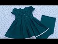 1 year baby girl smoking frock cutting stitching #Plain frock designing@St Fashion Hub