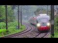 [4K] 7월 빗속 경부선 풍경/ 미전역 인근 열차 모음