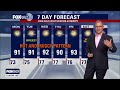 Houston weather: Sunny and hot Sunday evening in the 90s