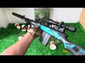 Open box soldier weapon toy, 98K sniper rifle, M16 assault rifle, Colt 1911 pistol, bomb, shield