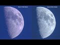 58% Moon - Nikon P1000 vs Canon EOS R Camera