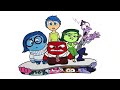 Inside Out 2 Coloring Pages | Envy Anxiety Joy Anger Disgust Sadness Fear Ennui Embarrassment