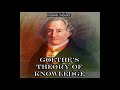 Goethe’s Theory of Knowledge - Rudolf Steiner