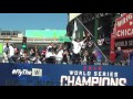 Chicago Cubs World Series Parade in front of Wrigley Field Marquee Wrigleyville 2016