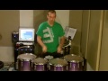 UNT 1996 quad break with Bill Bachman -96 NT drum solo