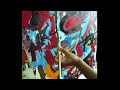 Abstract Jazz Fusion: Painting the Sound of Music | NYC Artist's Unique Creation