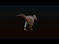 Walking Acrocanthosaurus