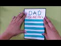 How to make Father's day Secret Scratch Card || DIY Birthday Card For DAD